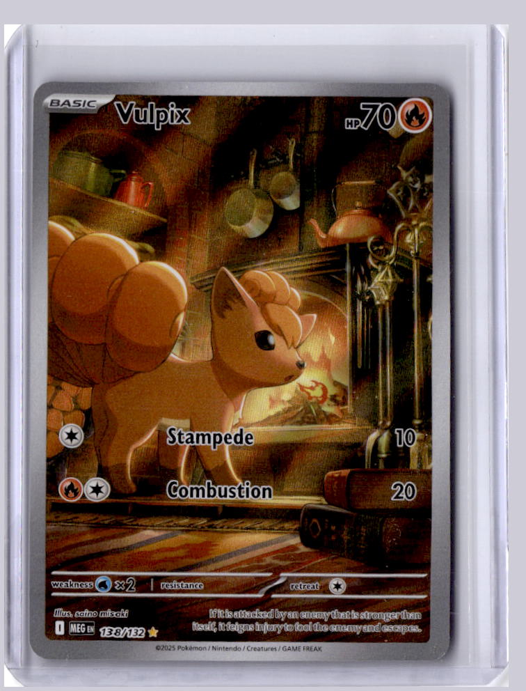 Vulpix 2025 Pokemon Mega Evolution Shiny Rare 138/132