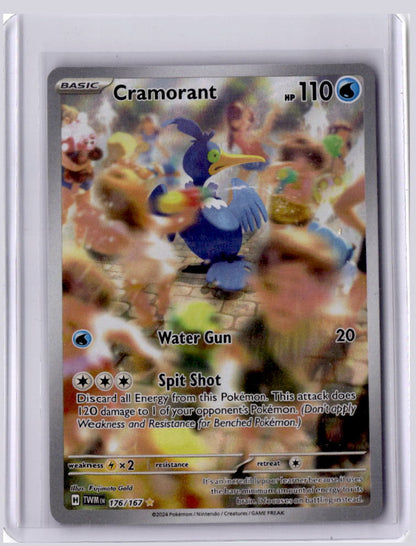 Cramorant 2024 Pokemon Twilight Masquerade Illustration Rare 176/167