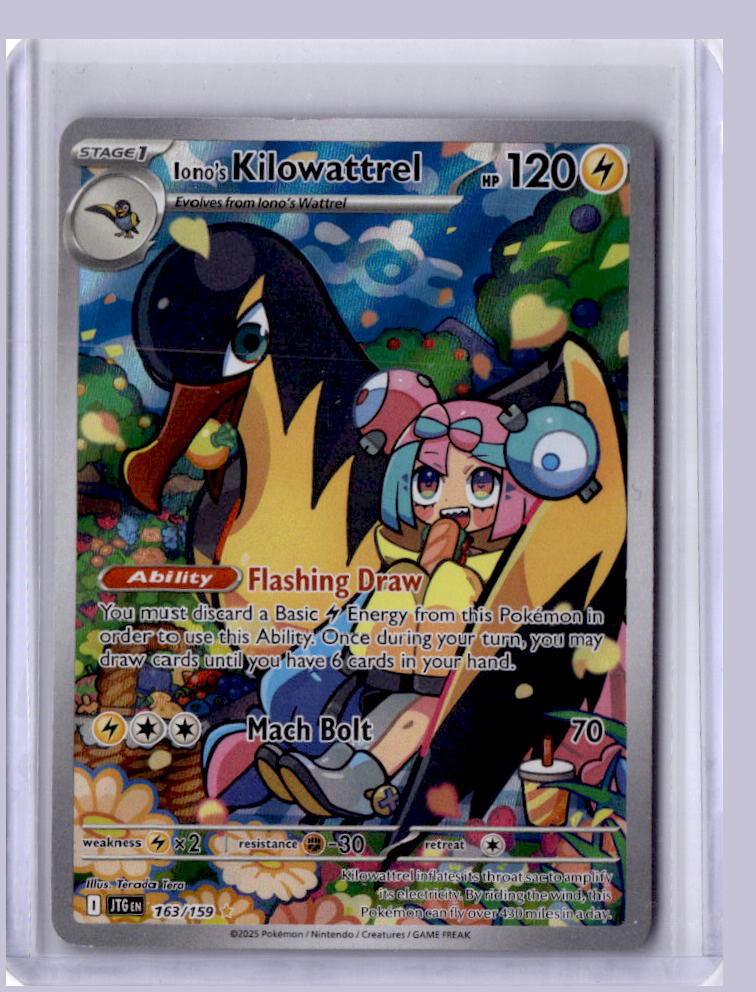 Iono's Kilowattrel 2025 Pokemon Journey Together  163/159