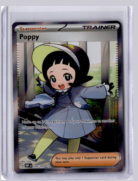 Poppy 2023 Pokemon Obsidian Flames Ultra Rare 220/197
