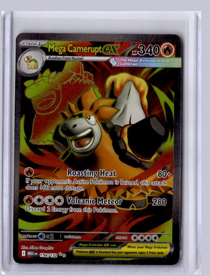 Mega Camerupt ex 2025 Pokemon Mega Evolution Ultra Rare 156/132