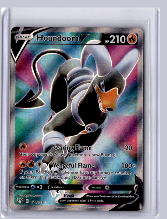 Houndoom V 2020 Pokemon Darkness Ablaze Ultra Rare 178/189