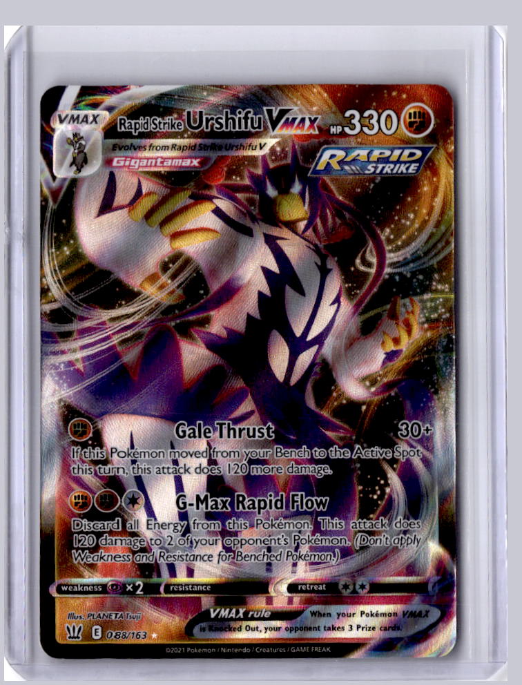 Rapid Strike Urshifu VMAX 2021 Pokemon Battle Styles Holo Rare VMAX 088/163