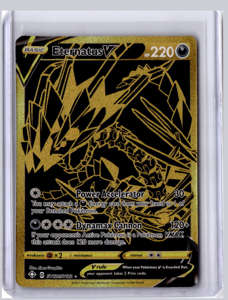 Eternatus V 2021 Pokemon Shining Fates Rare Secret SV121/SV122
