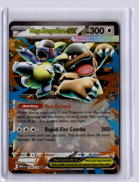 Mega Kangaskhan ex 2025 Pokemon Mega Evolution Double Rare 104/132