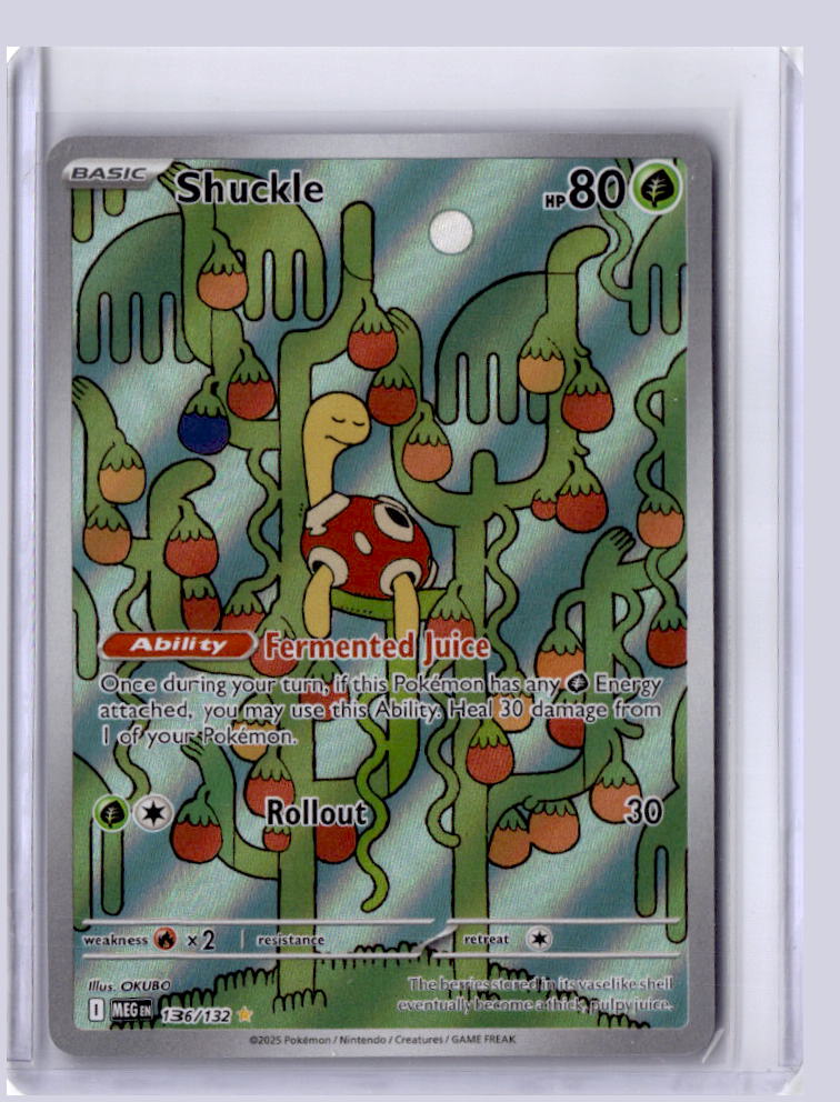Shuckle 2025 Pokemon Mega Evolution 136/132 Illustration Rare