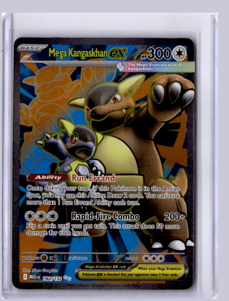 Mega Kangaskhan ex 2025 Pokemon Mega Evolution Ultra Rare 164/132