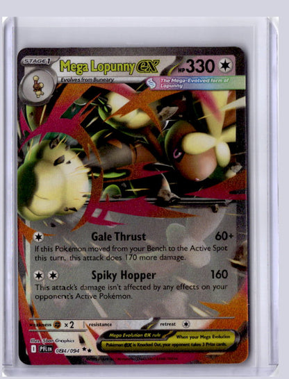 Mega Lopunny ex 2025 Pokemon Phantasmal Flames Double Rare 084/094