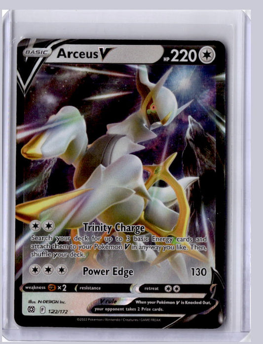 Arceus V 2022 Pokemon Brilliant Stars Holo Rare V 122/172