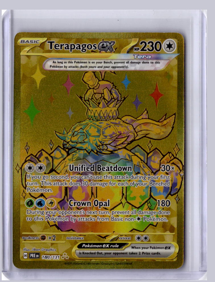 Terapagos ex 2024 Pokemon Prismatic Evolutions Hyper Rare 180/131
