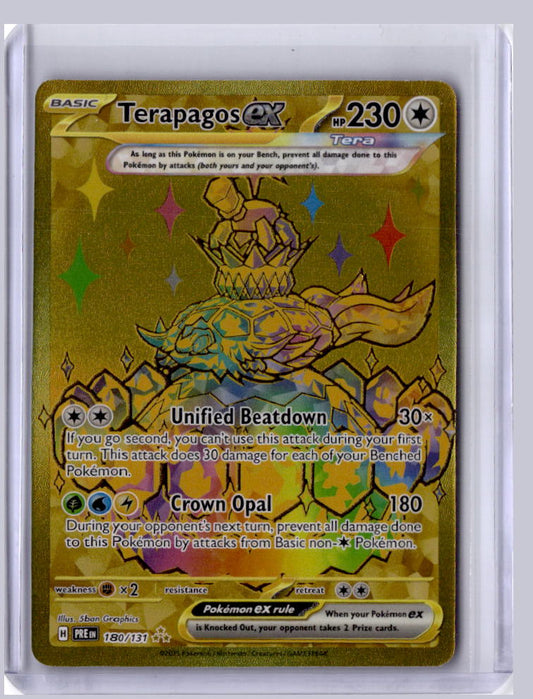 Terapagos ex 2024 Pokemon Prismatic Evolutions Hyper Rare 180/131