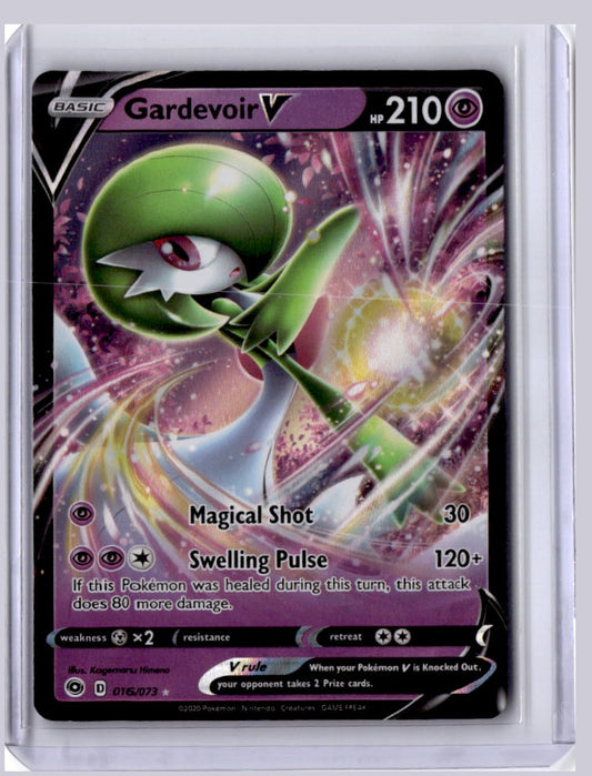 Gardevoir V 2020 Pokemon Champion's Path Holo Rare V 016/073