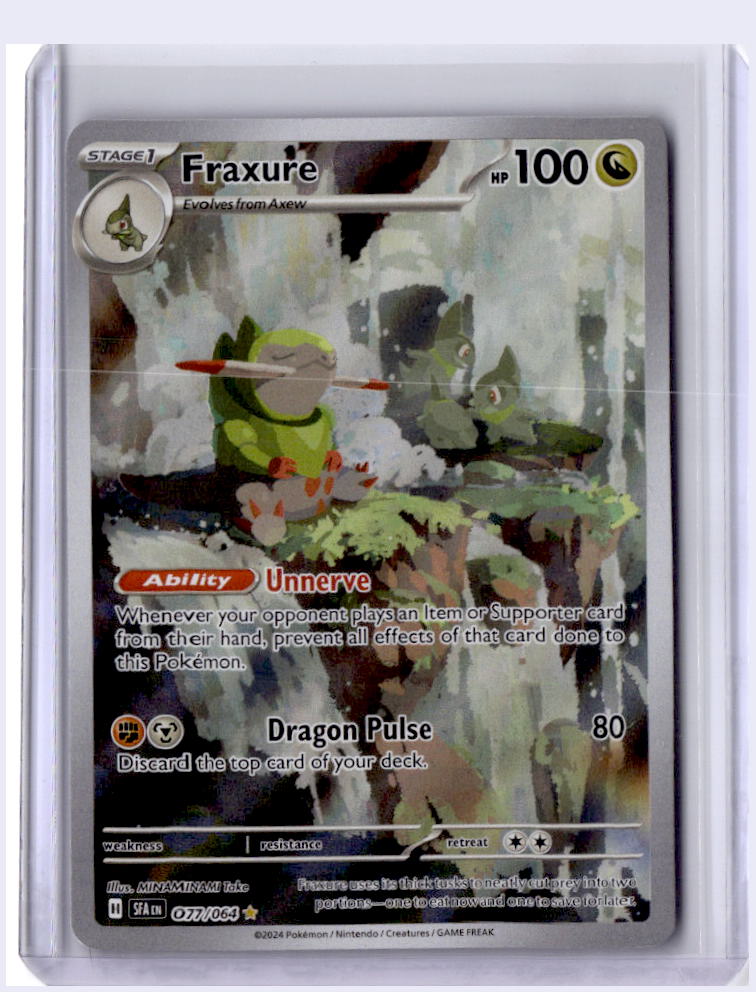 Fraxure 2024 Pokemon Shrouded Fable Illustration Rare 077/064