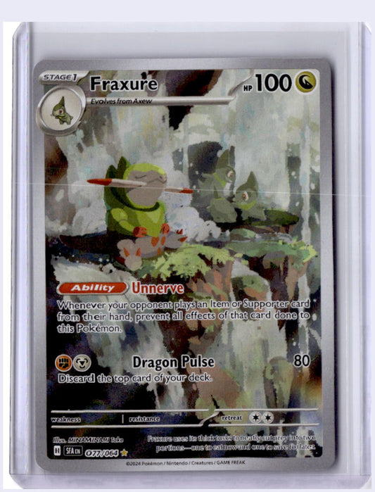 Fraxure 2024 Pokemon Shrouded Fable Illustration Rare 077/064