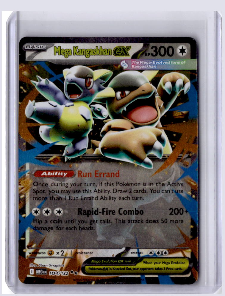 Mega Kangaskhan ex 2025 Pokemon Mega Evolution Double Rare 104/132