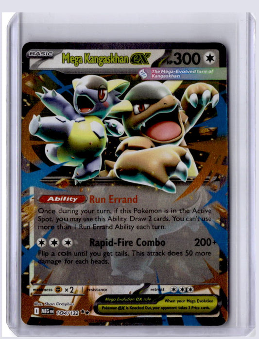 Mega Kangaskhan ex 2025 Pokemon Mega Evolution Double Rare 104/132