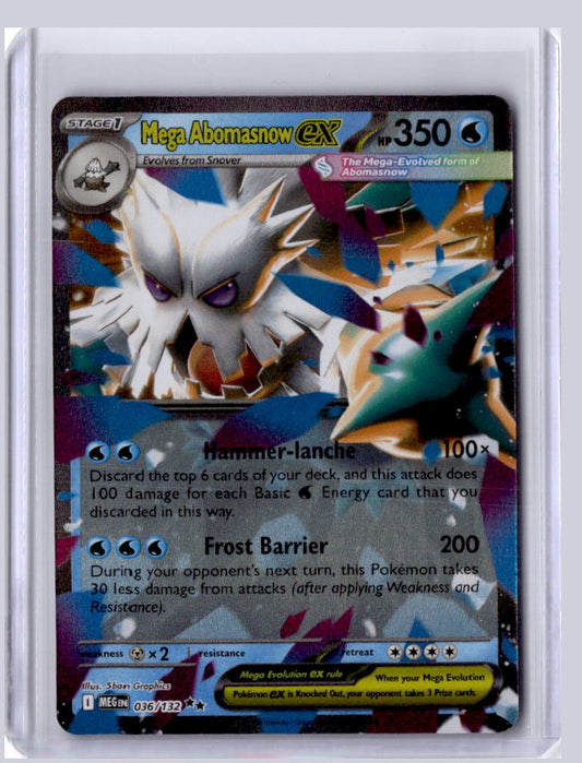 Mega Abomasnow ex 2025 Pokemon Mega Evolution Double Rare 036/132