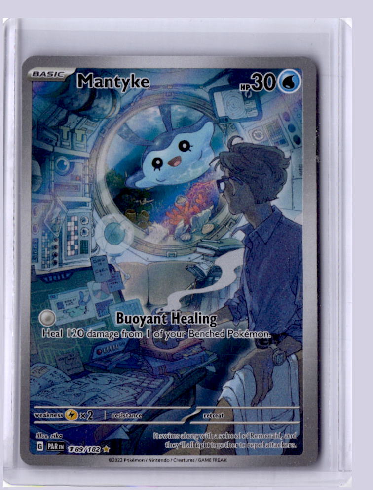 Mantyke 2023 Pokemon Paradox Rift Illustration Rare 189/182