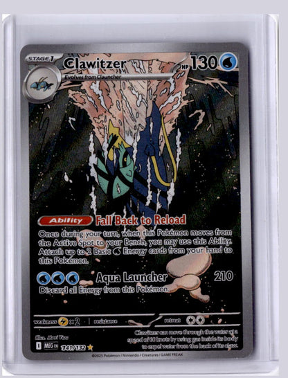 Clawitzer 2025 Pokemon Mega Evolution Shiny Rare 141/132