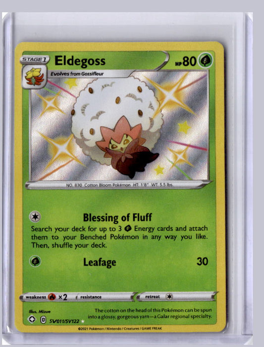 Eldegoss 2021 Pokemon Shining Fates Shiny Rare SV011/SV122