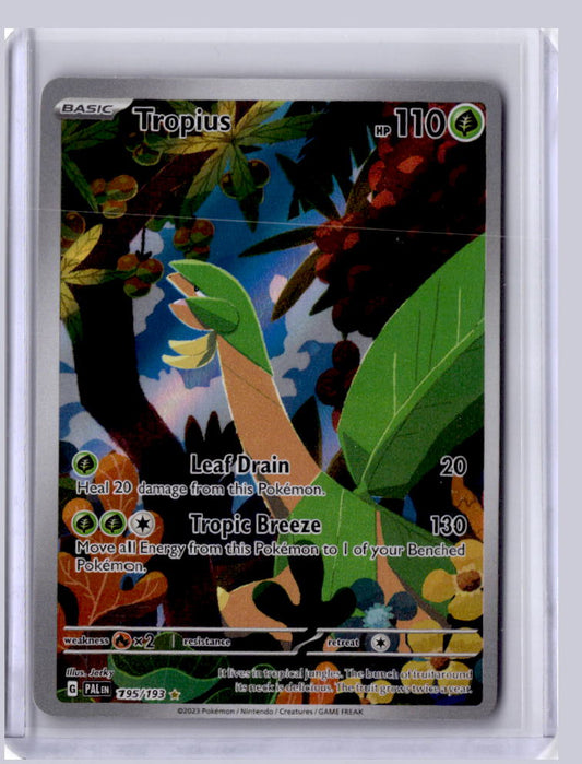 Tropius 2023 Pokemon Paldea Evolved Illustration Rare 195/193