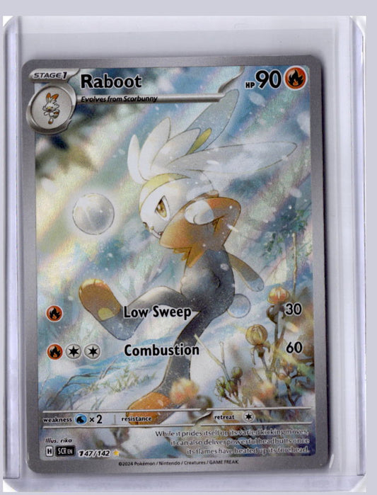 Raboot 2024 Pokemon Stellar Crown Illustration Rare 147/142