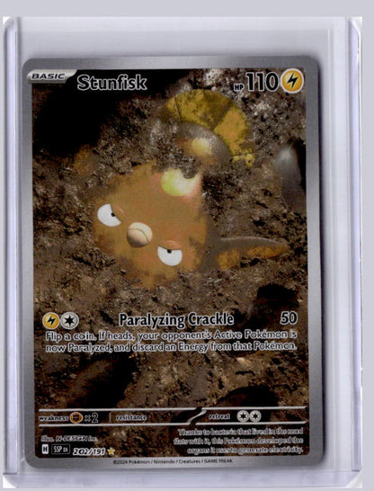 Stunfisk 2024 Pokemon Surging Sparks Illustration Rare 202/191