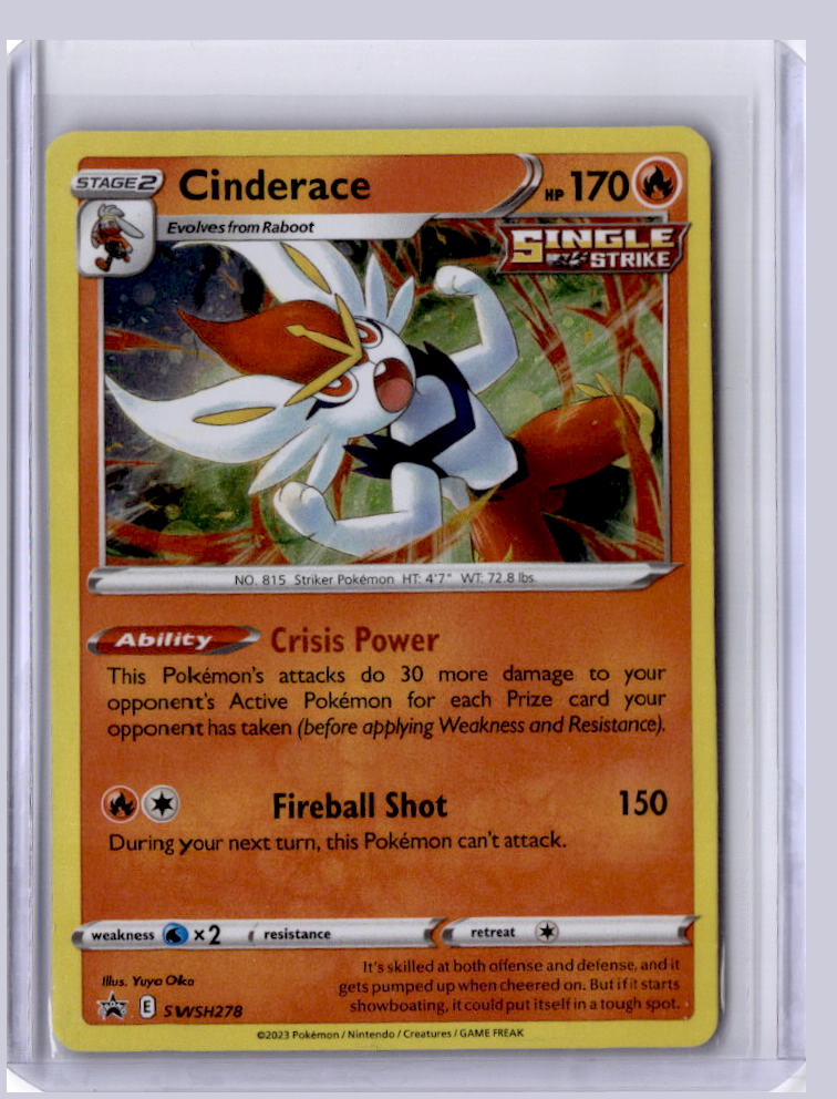 Cinderace 2023 Pokemon Sword & Shield Promos Promo SWSH278