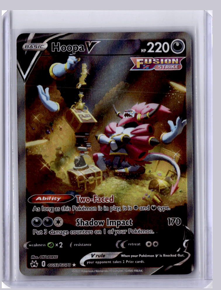 Hoopa V 2023 Pokemon Crown Zenith Trainer Gallery Holo Rare V GG53/GG70