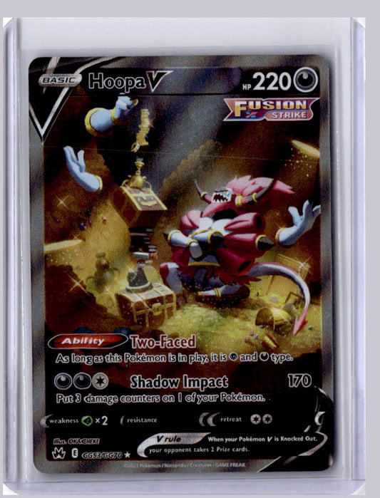 Hoopa V 2023 Pokemon Crown Zenith Trainer Gallery Holo Rare V GG53/GG70