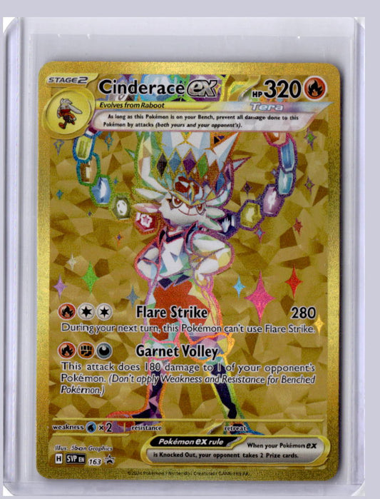 Cinderace ex 2024 Pokemon Scarlet & Violet Promos Promo SVP 163