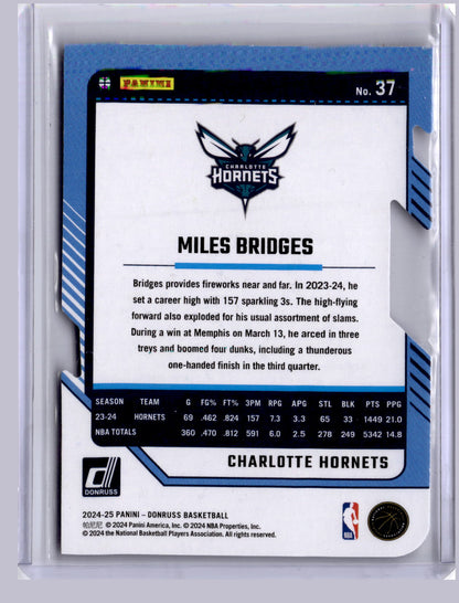 Miles Bridges 2024 Panini Donruss Die Cut Press Proof 39/75