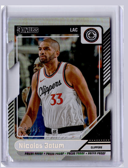 Nicolas Batum 2024 Panini Donruss Die Cut Press Proof 59/75