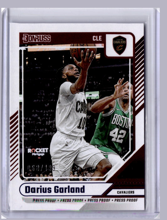 Darius Garland 2022 Panini Donruss Press Proof 68/199