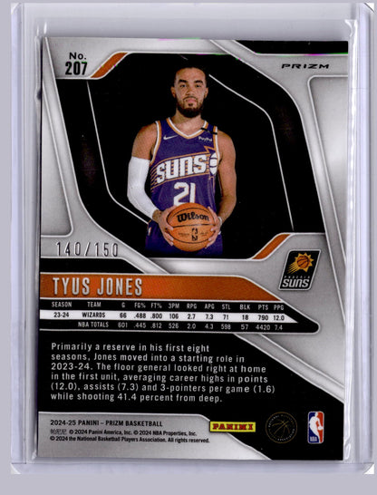 Tyus Jones 2024 Panini Prizm Blue Fast Break 140/150