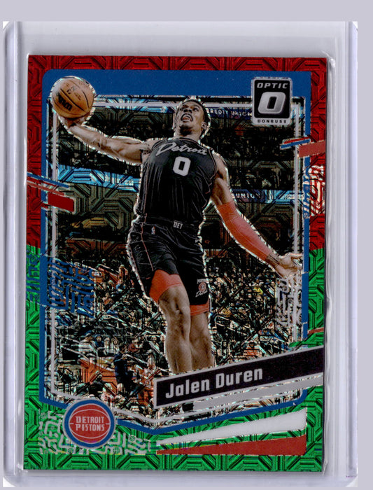 Jalen Duren 2023 Panini Optic Red Green Choice