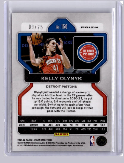 Kelly Olynyk 2021 Panini Prizm Mojo 09/25
