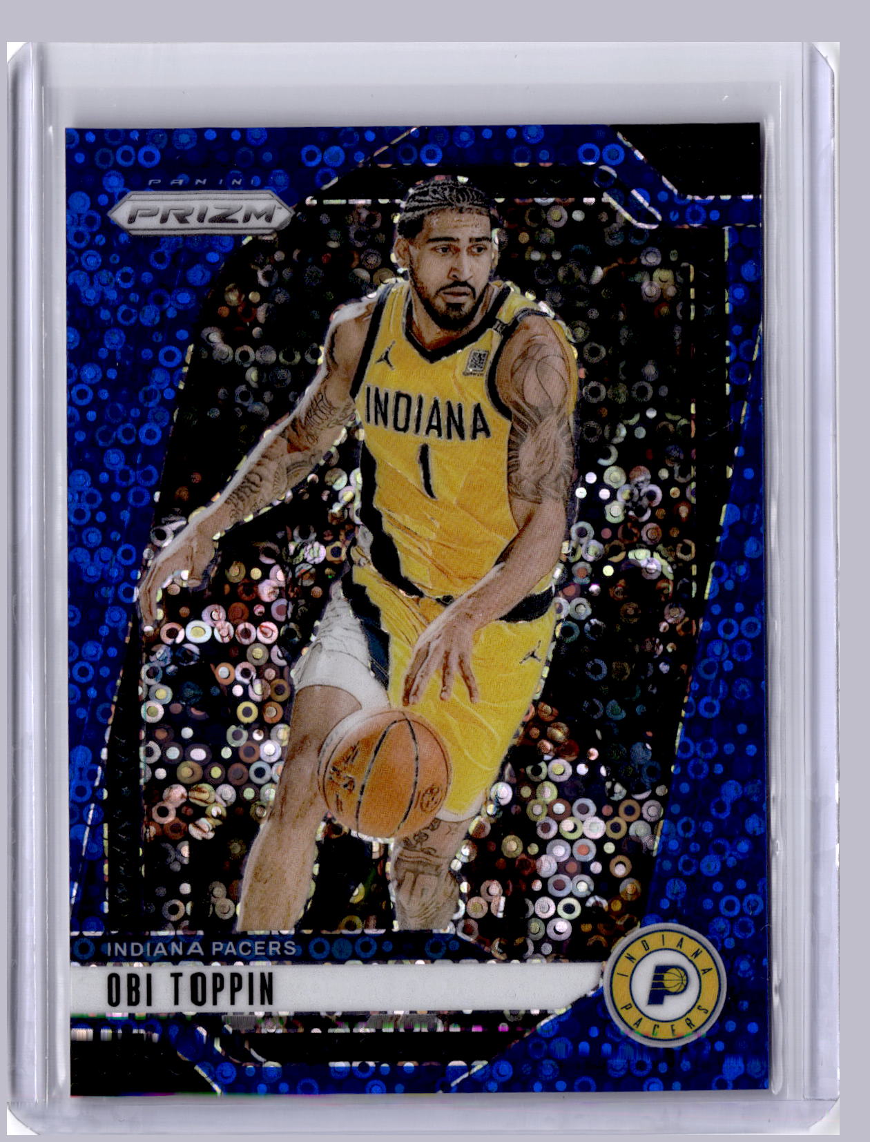 Obi Toppin 2024 Panini Prizm Blue Fast Break 054/150
