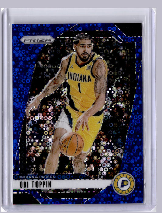 Obi Toppin 2024 Panini Prizm Blue Fast Break 054/150
