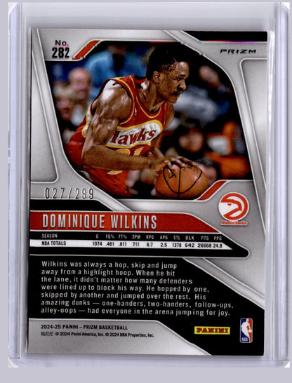 Dominique Wilkins 2024 Panini Prizm Red 027/299