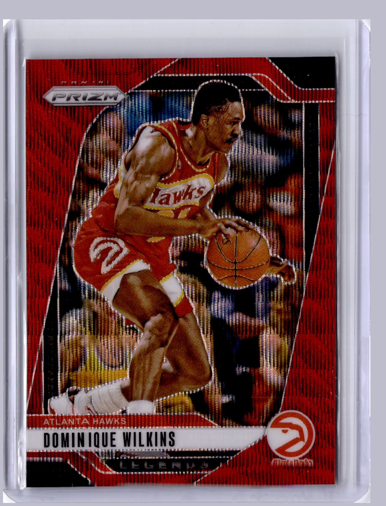 Dominique Wilkins 2024 Panini Prizm Ruby Wave