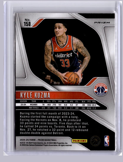 Kyle Kuzma 2024 Panini Prizm Ruby Wave