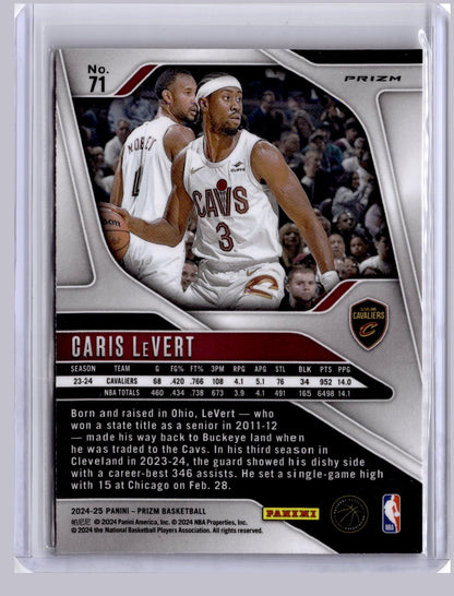 Caris LeVert 2024 Panini Prizm Ruby Wave