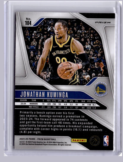 Jonathan Kuminga 2024 Panini Prizm Pulsar