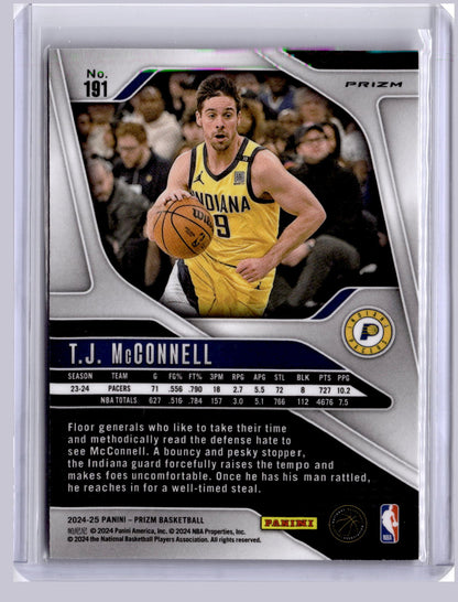 T.J. McConnell 2024 Panini Prizm Hyper