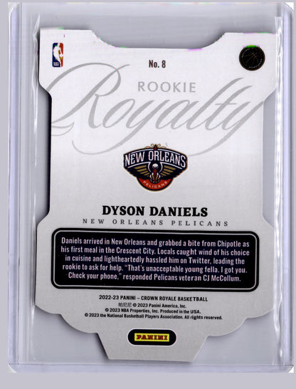 Dyson Daniels 2022 Panini Crown Royale Rookie Royalty Purple RC 39/75