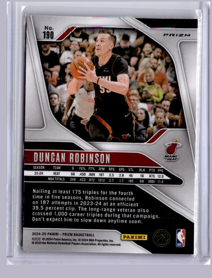 Duncan Robinson 2024 Panini Prizm Hyper