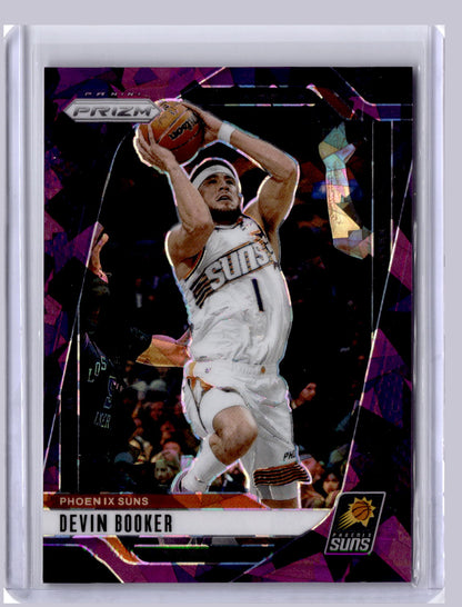 Devin Booker 2024 Panini Prizm Purple Ice 146/149