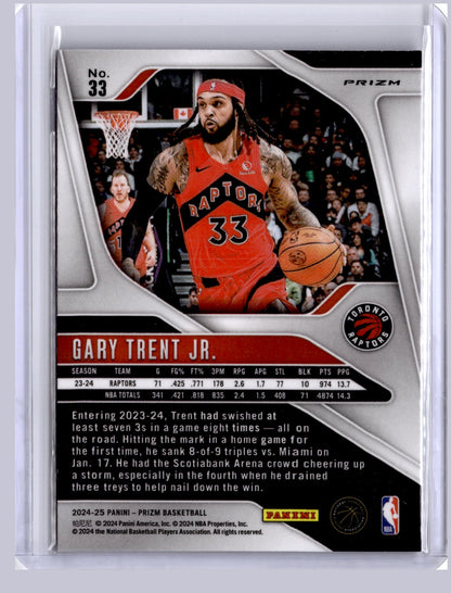 Gary Trent Jr. 2024 Panini Prizm Silver