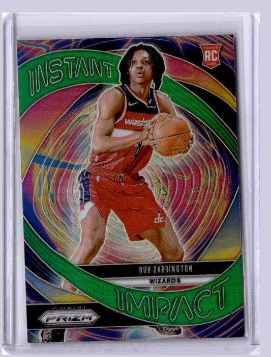 Bub Carrington 2024 Panini Prizm Instant Impact Green RC